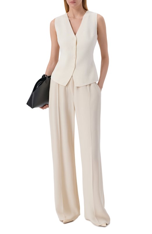 Брюки из вискозы BOSS 50557442 Кремовый  50557442 Фото 2