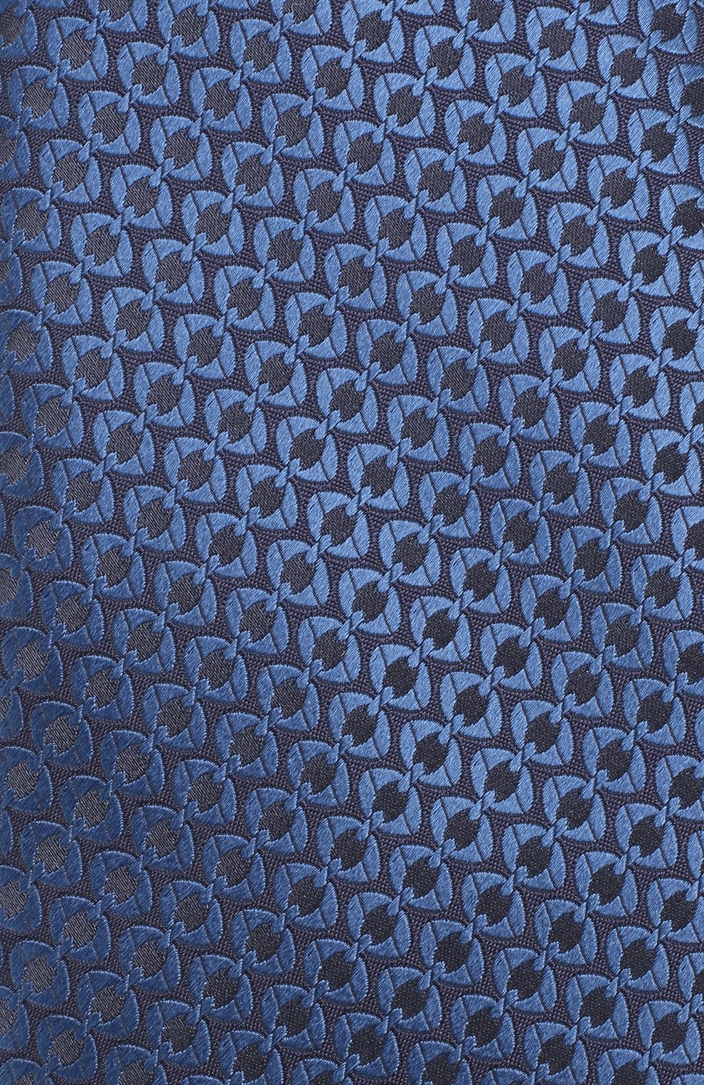Шелковый галстук с узором ZEGNA темно-синего цвета по цене 30750 руб., арт. Z4F00/1US, фото 3 Шелковый галстук с узором ZEGNA, арт. Z4F00/1US, фото 3