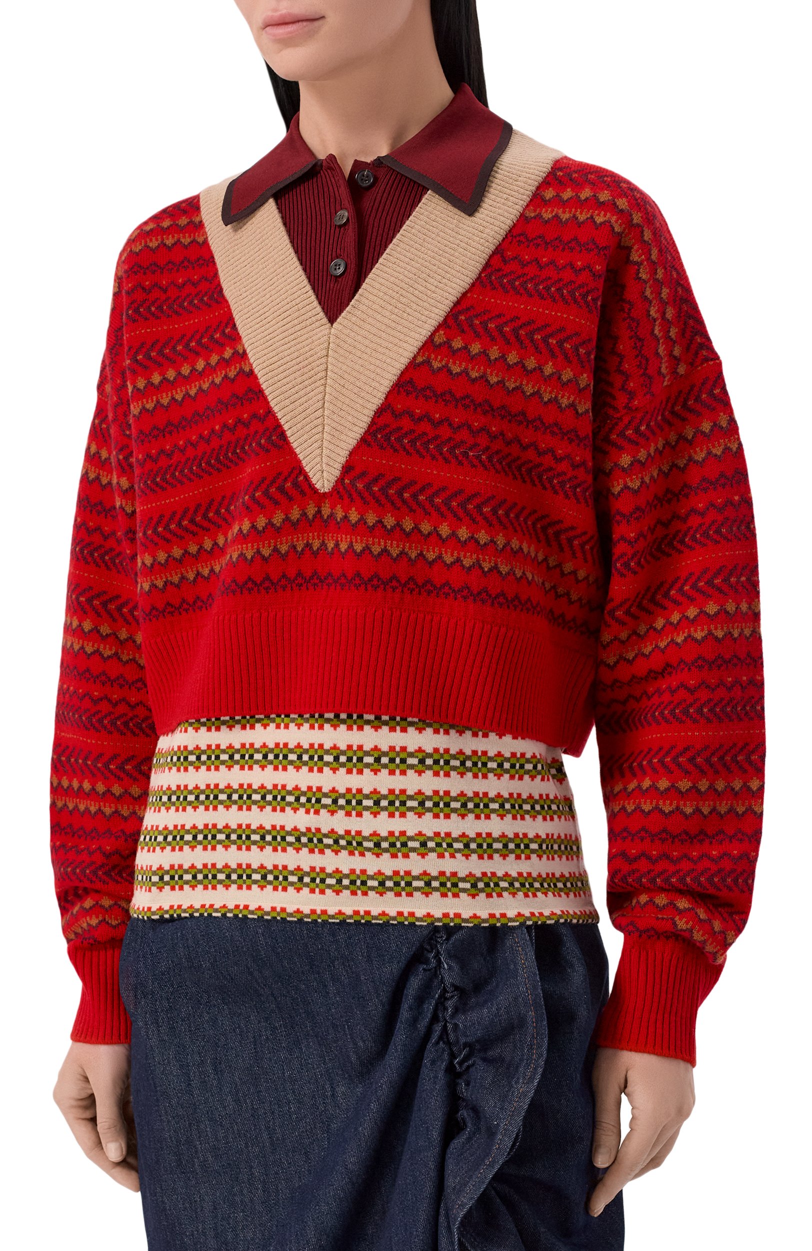Поло из шерсти и вискозы DRIES VAN NOTEN, арт. 011226/4760, фото 3