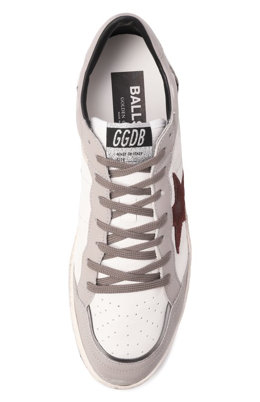 Кожаные кеды Ballstar Golden Goose Deluxe Brand GMF00832.F008158 Белый  GMF00832.F008158 Фото 5