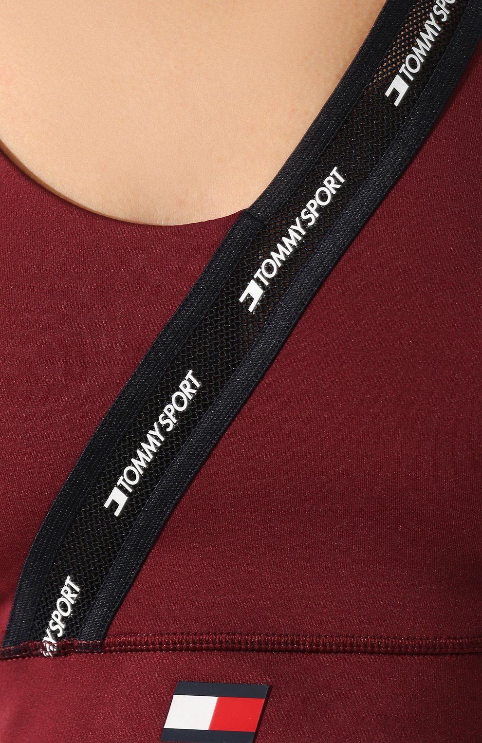Топ TOMMY HILFIGER бордового цвета по цене 4490 руб., арт. S10S100480, фото 5 Топ TOMMY HILFIGER, арт. S10S100480, фото 5