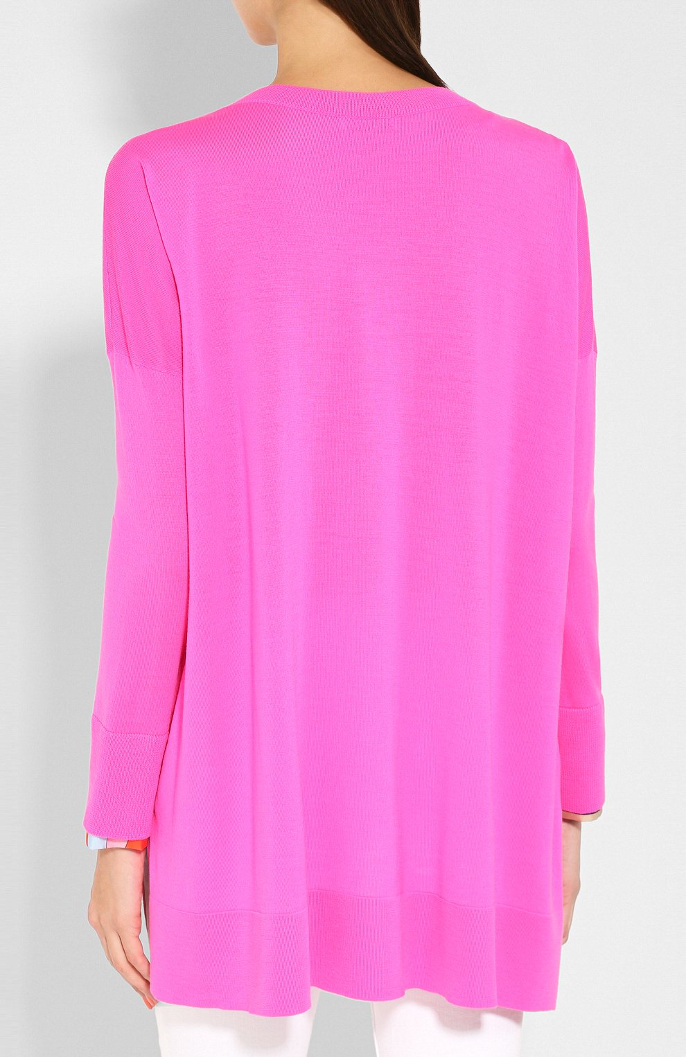 Шерстяной пуловер EMILIO PUCCI розового цвета по цене 85450 руб., арт. 9RKM33/9R975, фото 4 Шерстяной пуловер EMILIO PUCCI, арт. 9RKM33/9R975, фото 4