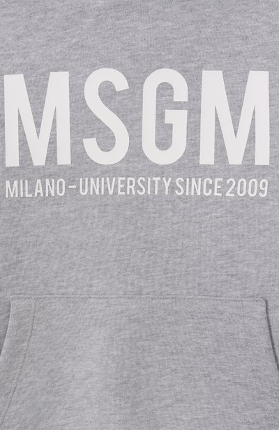 Хлопковое худи MSGM KIDS, арт. S6MSJBHS050, фото 3