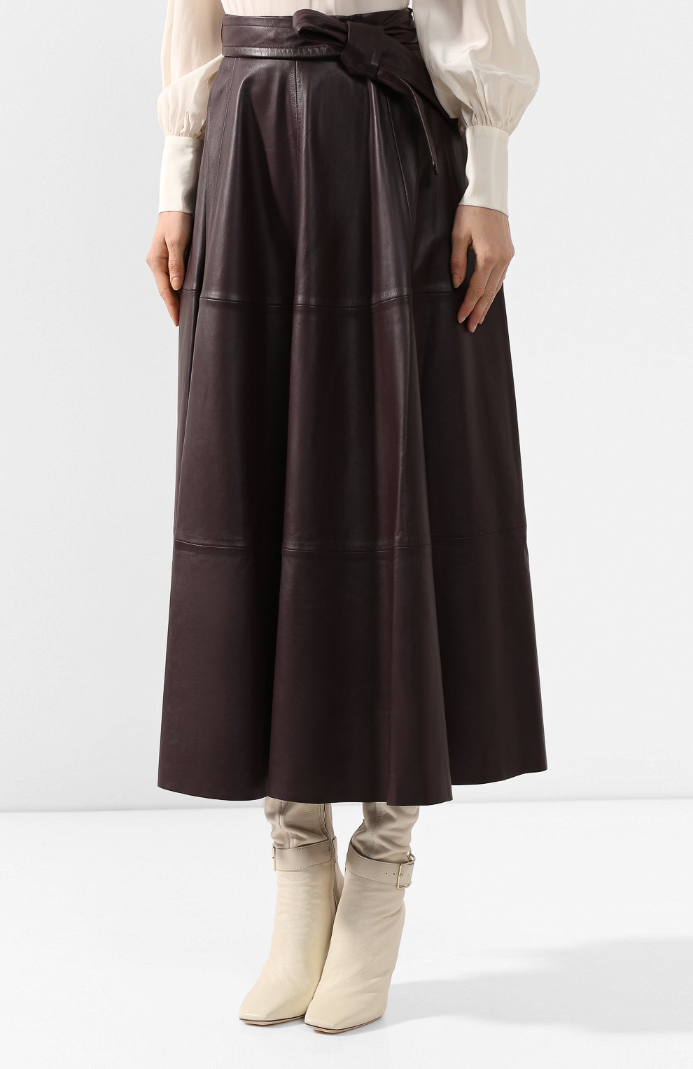 Кожаная юбка ZIMMERMANN, арт. 6664SRES, фото 3