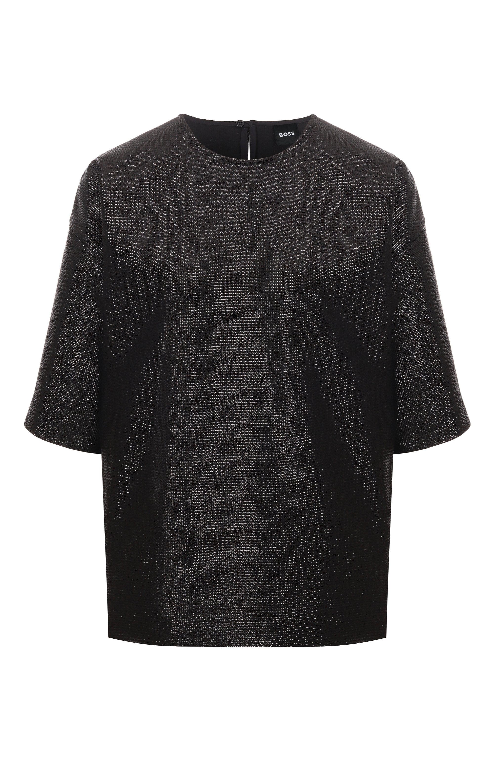 Топ из вискозы BOSS черного цвета по цене 27950 руб., арт. 50548890, фото 1 Топ из вискозы BOSS, арт. 50548890, фото 1