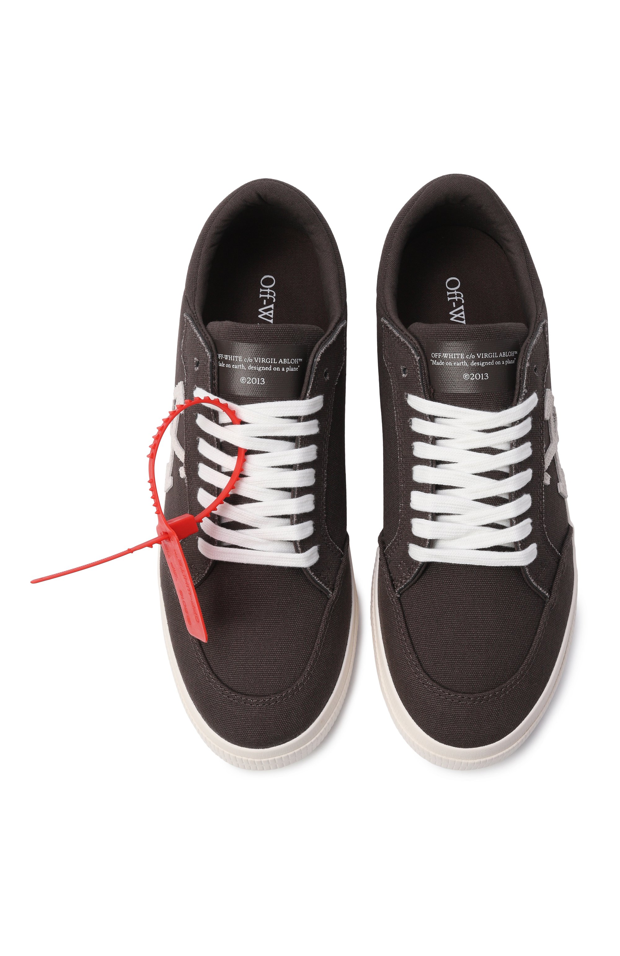 Текстильные кеды vulcanized OFF-WHITE, арт. 0MIA293S26FAB001, фото 5