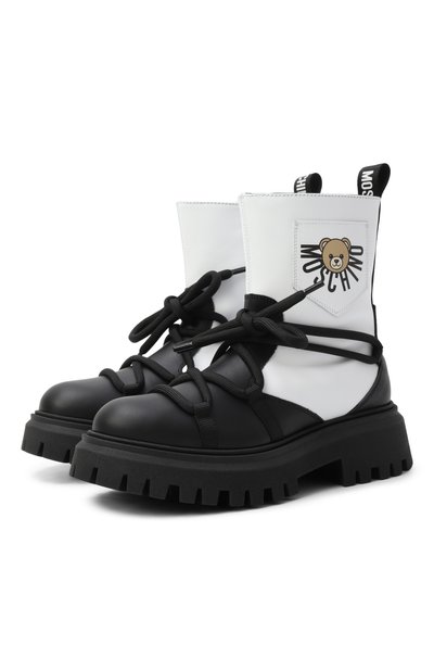 Кожаные ботинки MOSCHINO, арт. 81953/VAR3/36-40