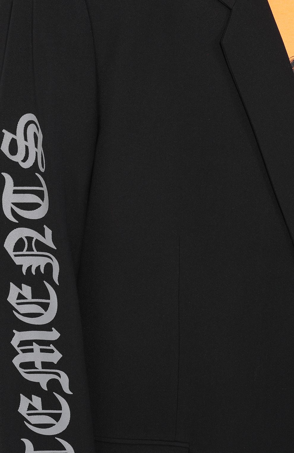 Пиджак из смеси вискозы и шерсти VETEMENTS черного цвета по цене 138500 руб., арт. SS20JA143 1501/M, фото 5 Пиджак из смеси вискозы и шерсти VETEMENTS, арт. SS20JA143 1501/M, фото 5