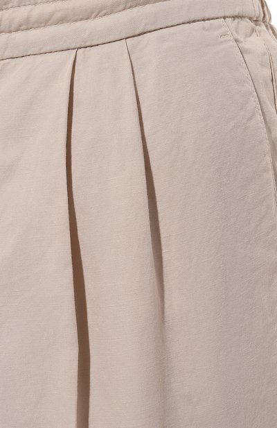 Брюки изо льна и хлопка BRUNELLO CUCINELLI, арт. M291DE1710, фото 5