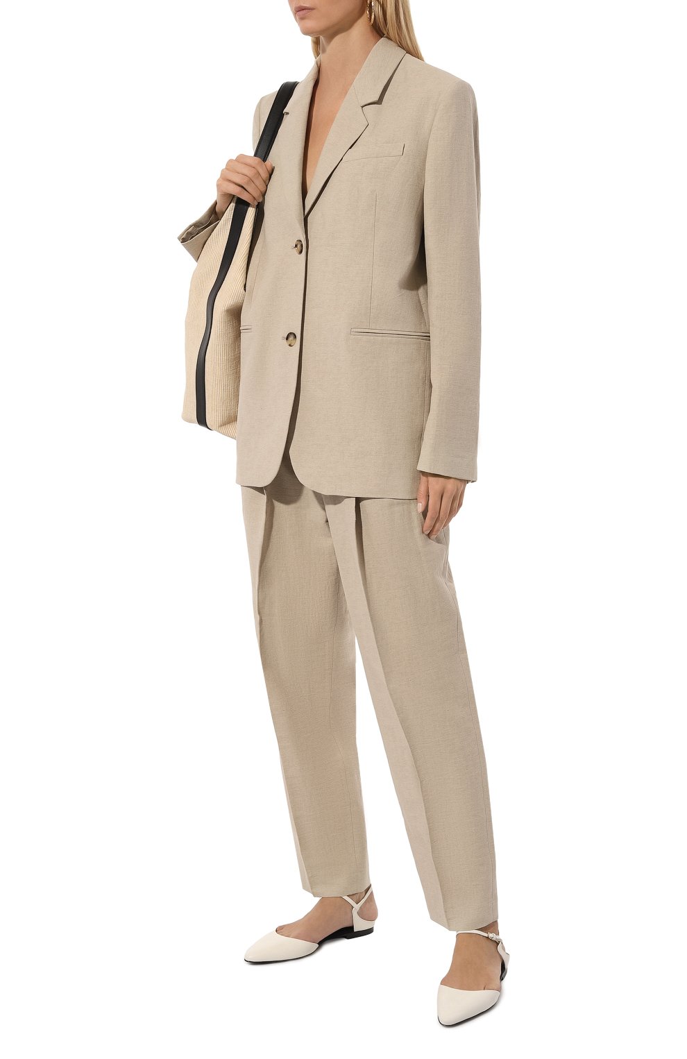 Жакет изо льна и хлопка TOTEME, арт. 243-WRZ869-FB0196, фото 2