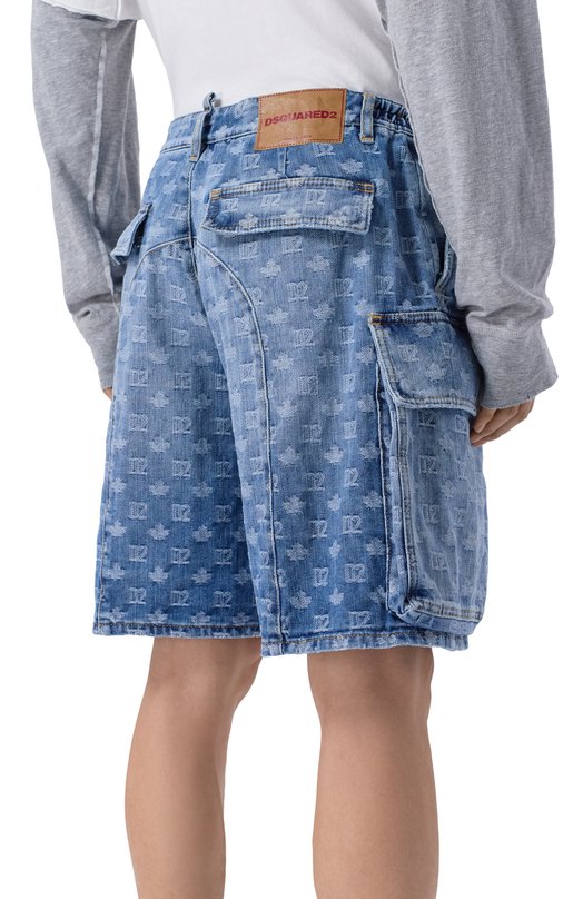 Джинсовые шорты Dsquared2 S74MU0980/D30023 Синий  S74MU0980/D30023 Фото 4
