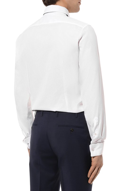Хлопковая сорочка Corneliani 93P900-9391082 Белый  93P900-9391082 Фото 5