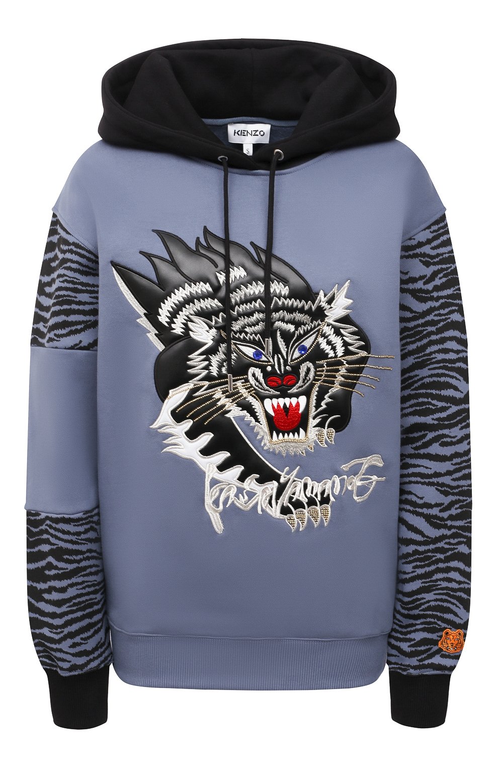 Хлопковое худи KENZO голубого цвета по цене 39850 руб., арт. FB52SW6274MH, фото 1 Хлопковое худи KENZO, арт. FB52SW6274MH, фото 1