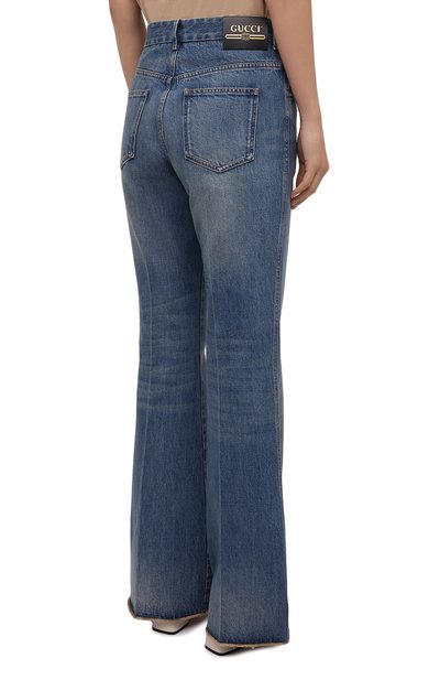 Джинсы GUCCI синего цвета по цене 83520 руб., арт. 656983/XDB0J, фото 4 Джинсы GUCCI, арт. 656983/XDB0J, фото 4