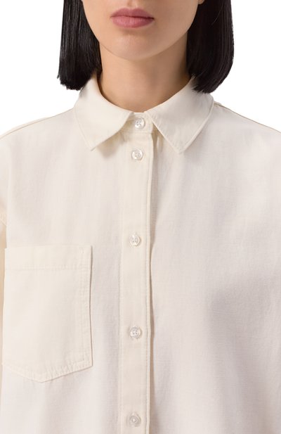 Рубашка из хлопка и льна 7 FOR ALL MANKIND, арт. 7U033X10LNI, фото 5