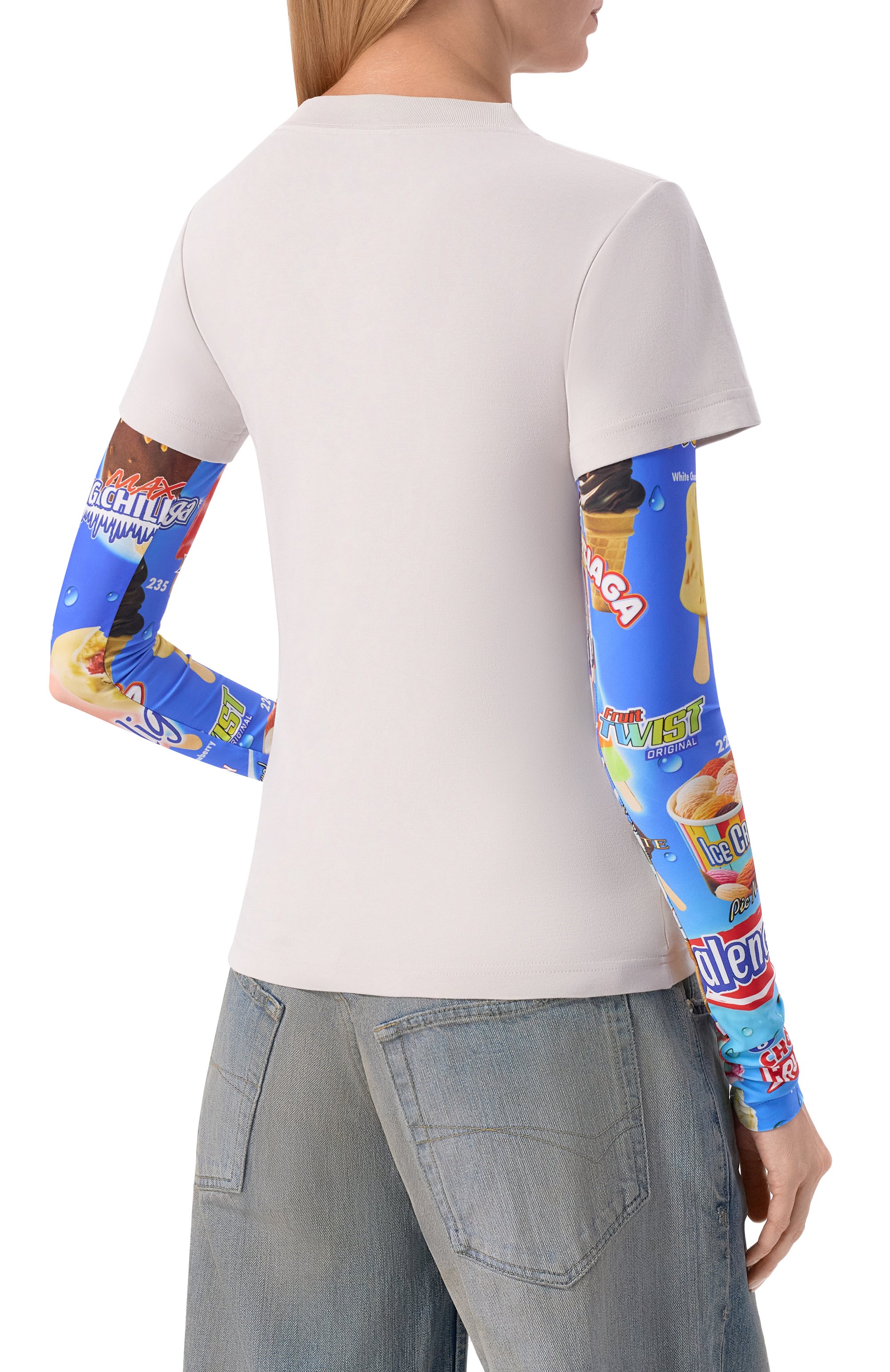 Хлопковый лонгслив BALENCIAGA разноцветного цвета по цене 134000 руб., арт. 809262/TTVN7, фото 4 Хлопковый лонгслив BALENCIAGA, арт. 809262/TTVN7, фото 4