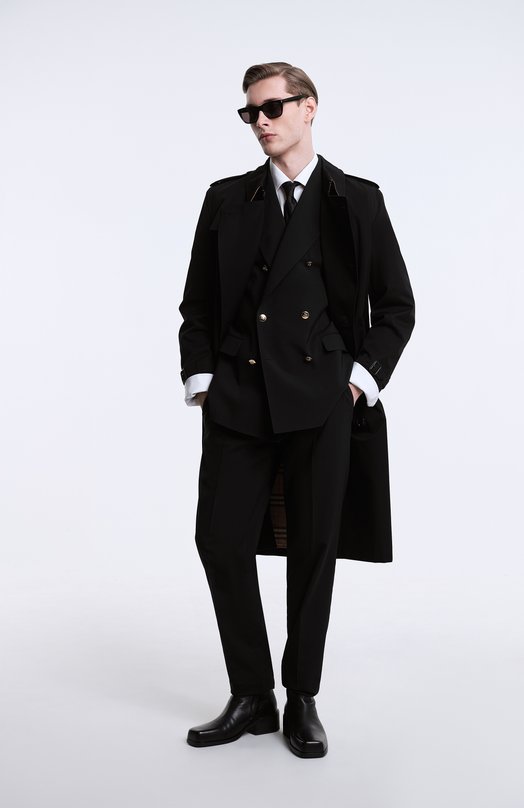 Шерстяной костюм Dolce & Gabbana GKPRMT/GJ076 Чёрный  GKPRMT/GJ076 Фото 8
