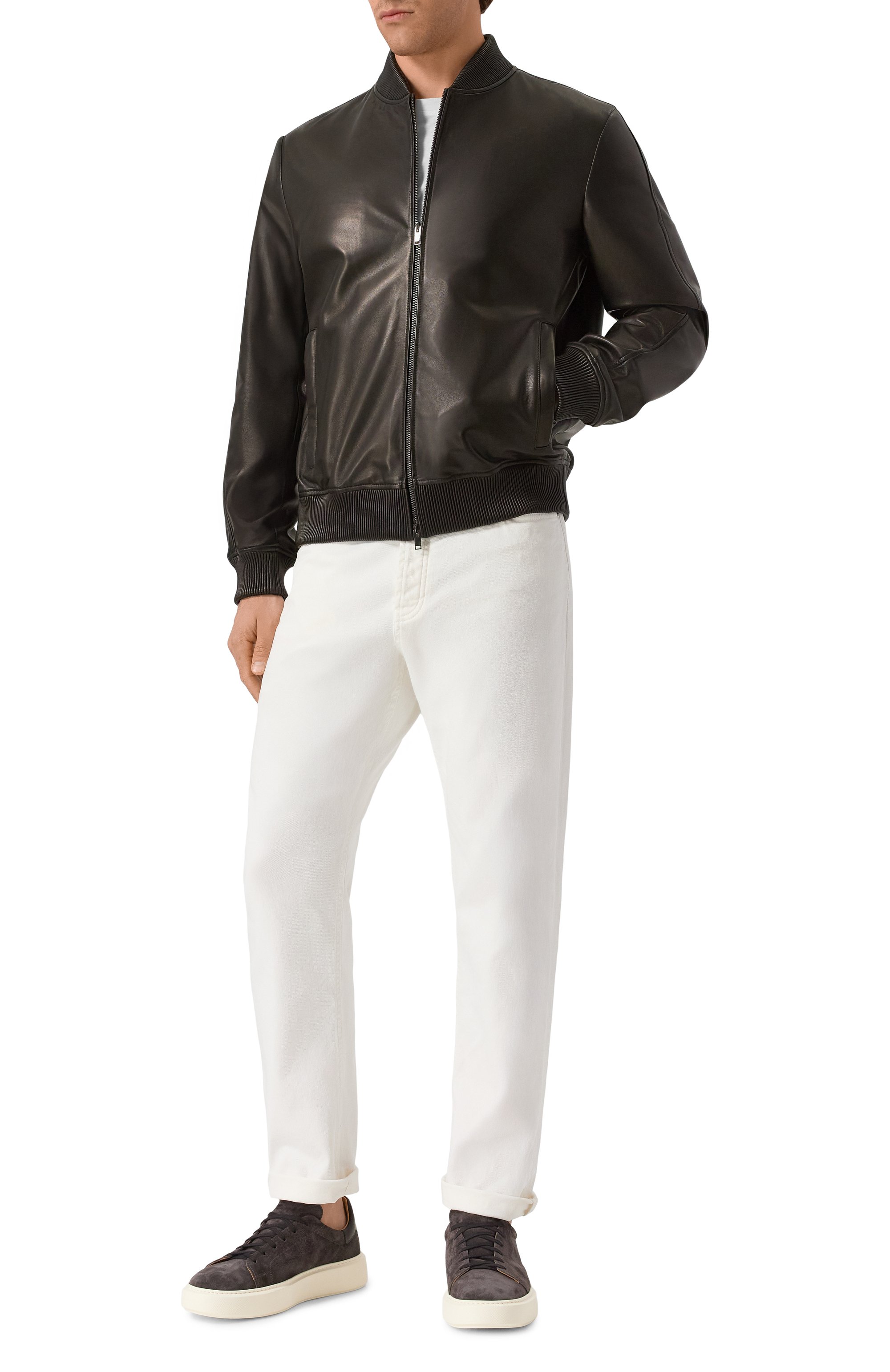 Кожаный бомбер MVST, арт. 54202, фото 2