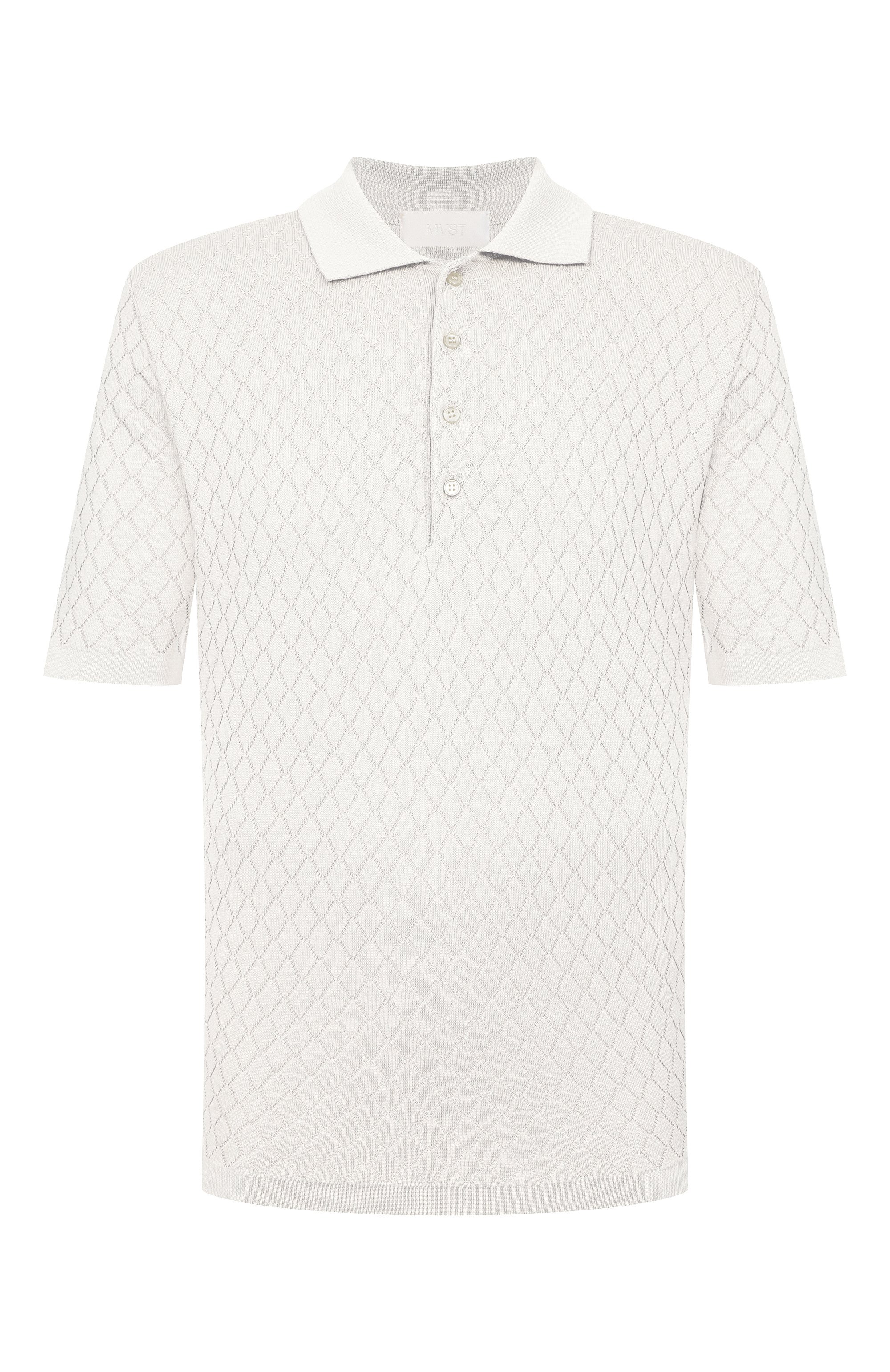 Поло из шелка и хлопка MVST, арт. M26.2PM.K127/Y205 R0MBI 3D, фото 1