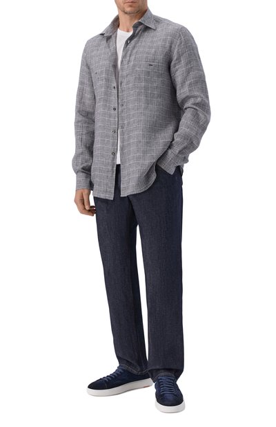 Мужская льняная рубашка STEFANO RICCI, арт. MC007948/BX3124