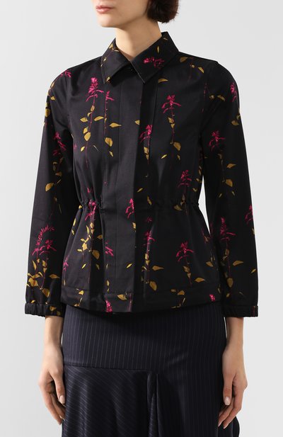 Хлопковая парка DRIES VAN NOTEN черного цвета по цене 46000 руб., арт. 192-10515-8414, фото 3 Хлопковая парка DRIES VAN NOTEN, арт. 192-10515-8414, фото 3