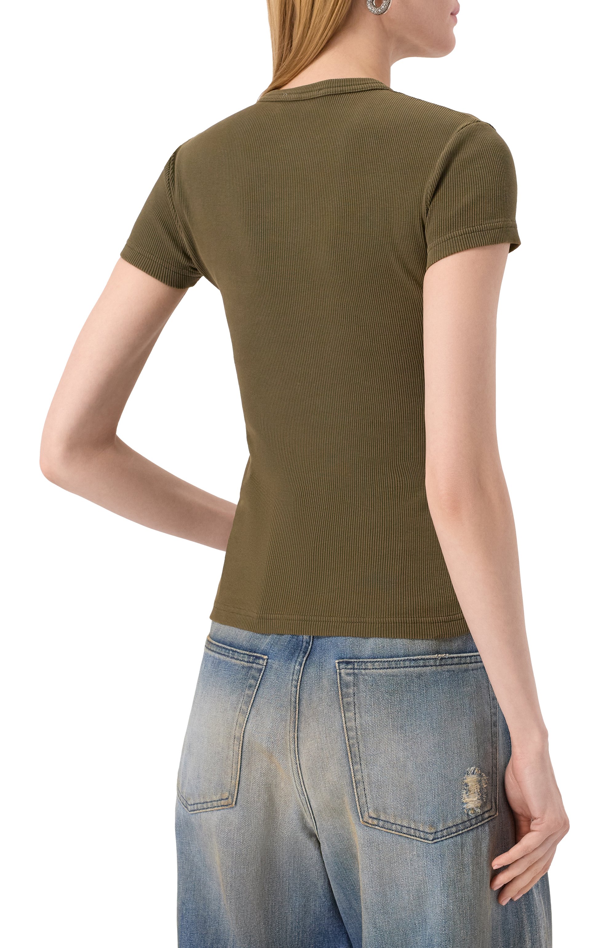 Хлопковая футболка OFF-WHITE, арт. 0WAA065S25JER001, фото 4