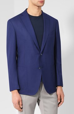 Пиджак из шерсти и шелка ZILLI, арт. MNQ-VG23-2--46640/2600, фото 3