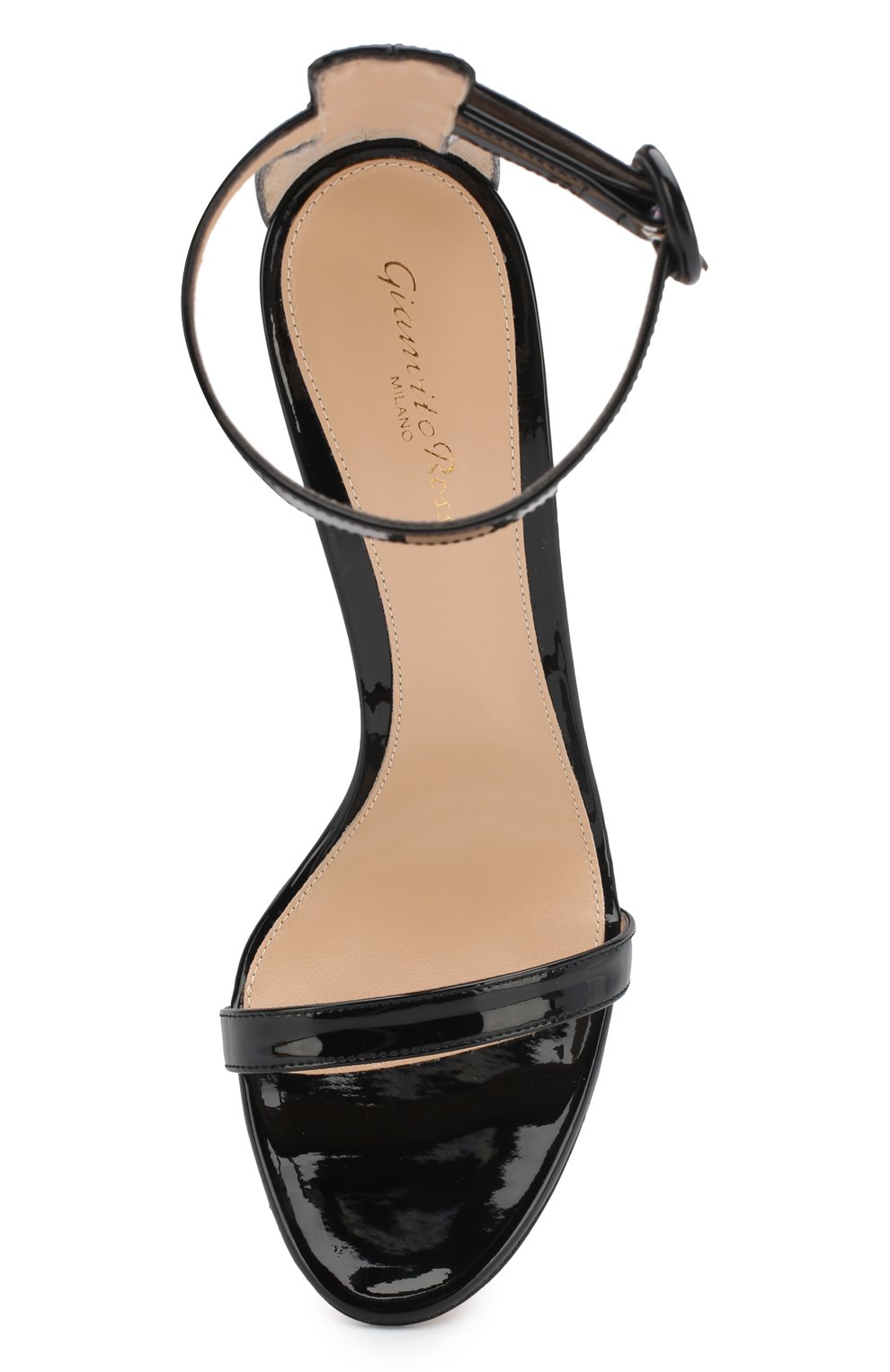 Кожаные босоножки portofino s 115 GIANVITO ROSSI черного цвета по цене 78250 руб., арт. G60266.11RIC.VERNER0, фото 5 Кожаные босоножки portofino s 115 GIANVITO ROSSI, арт. G60266.11RIC.VERNER0, фото 5