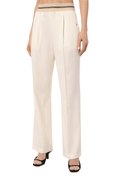 Брюки HELMUT LANG кремового цвета по цене 51200 руб., арт. M05HW207, фото 3 Брюки HELMUT LANG, арт. M05HW207, фото 3