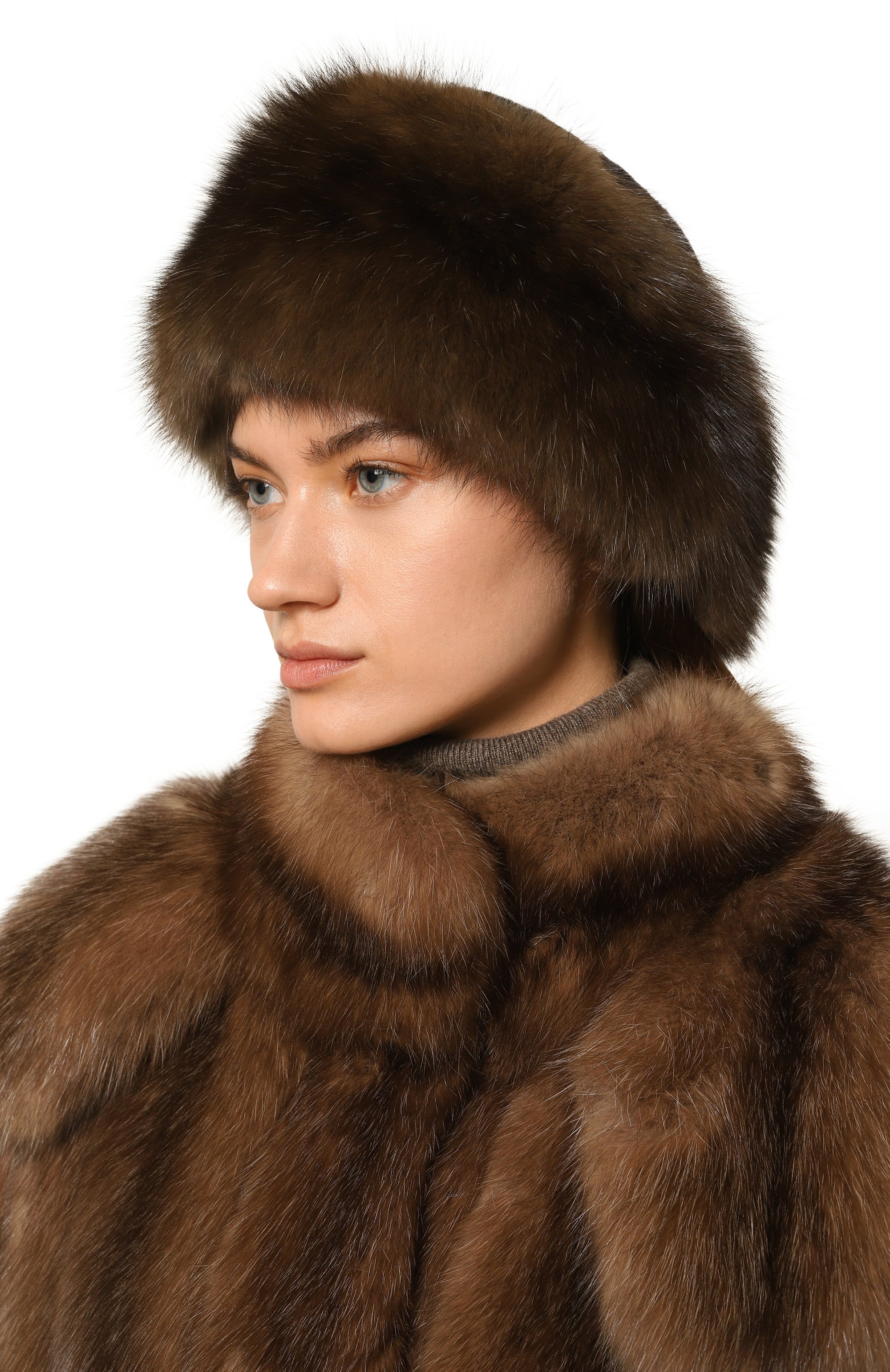 Меховая шапка-кубанка из норки и соболя VICTORIA KUSENKOVA, арт. 060213504080, фото 2