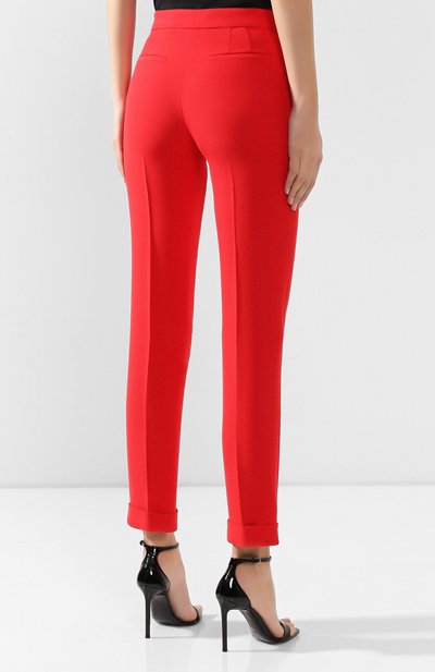 Брюки из смеси вискозы и шелка GIORGIO ARMANI красного цвета по цене 127000 руб., арт. 9WHPP07Z/T008A, фото 4 Брюки из смеси вискозы и шелка GIORGIO ARMANI, арт. 9WHPP07Z/T008A, фото 4