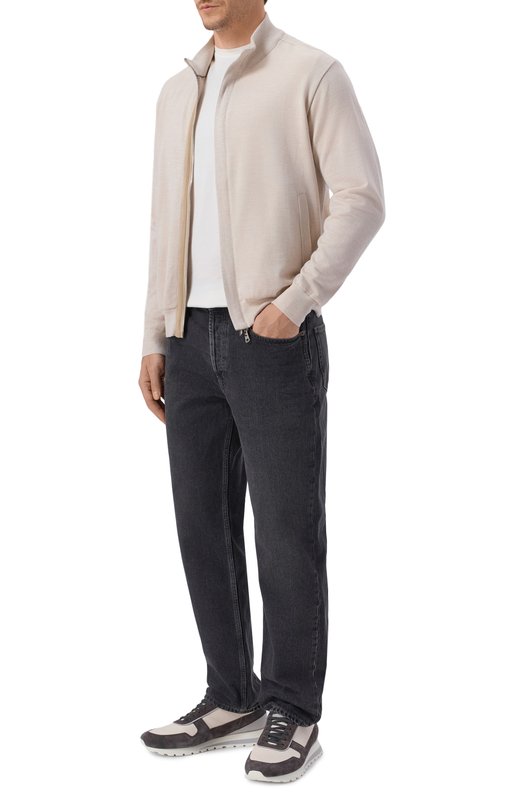 Шерстяной кардиган Paul&Shark 26411717 Бежевый  26411717 Фото 2