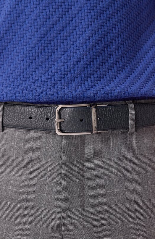 Кожаный ремень Corneliani 25V305-2520849 Синий  25V305-2520849 Фото 2