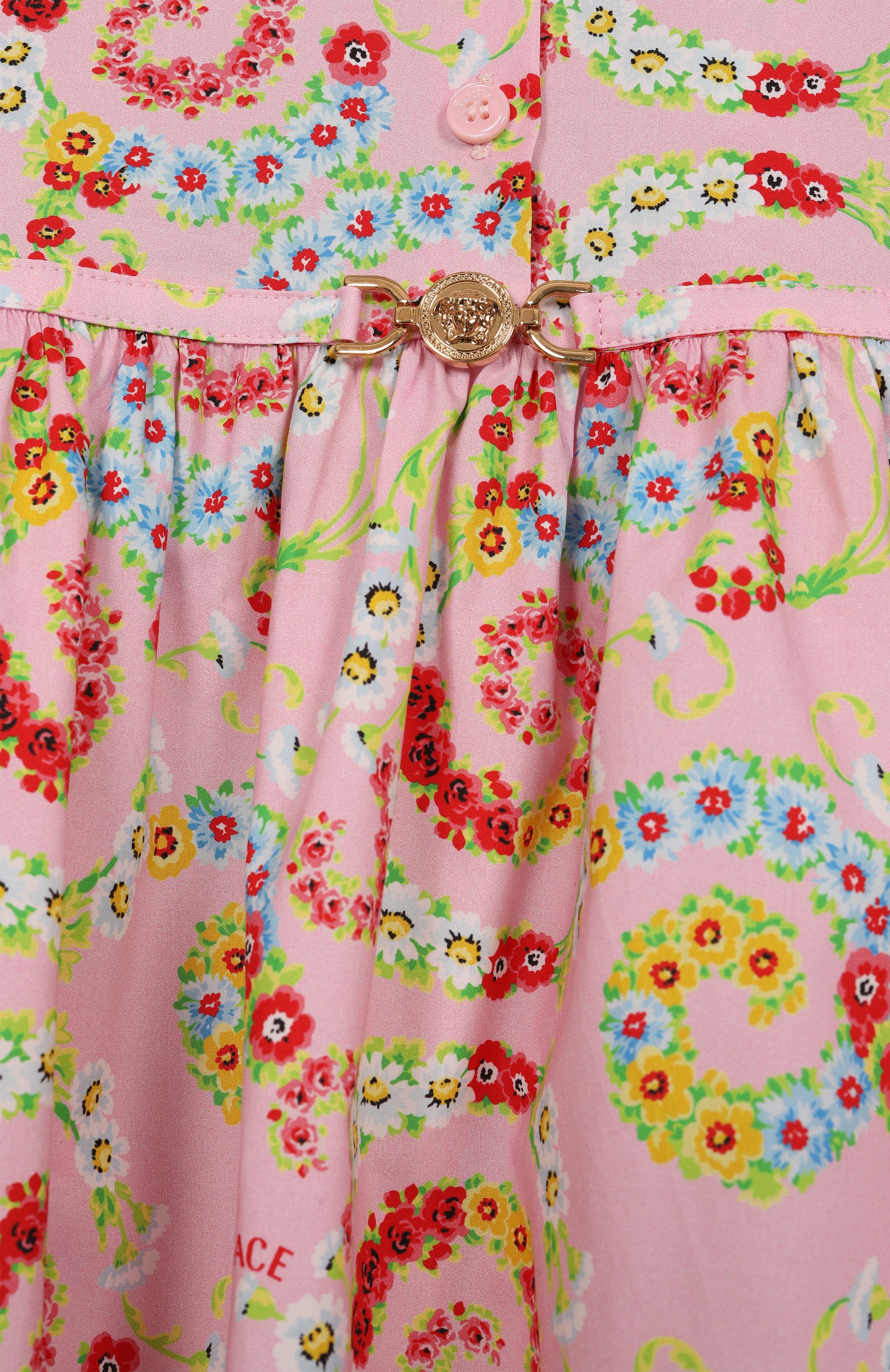 Хлопковое платье-рубашка VERSACE, арт. 1018142/1A13110/4A-6A, фото 3