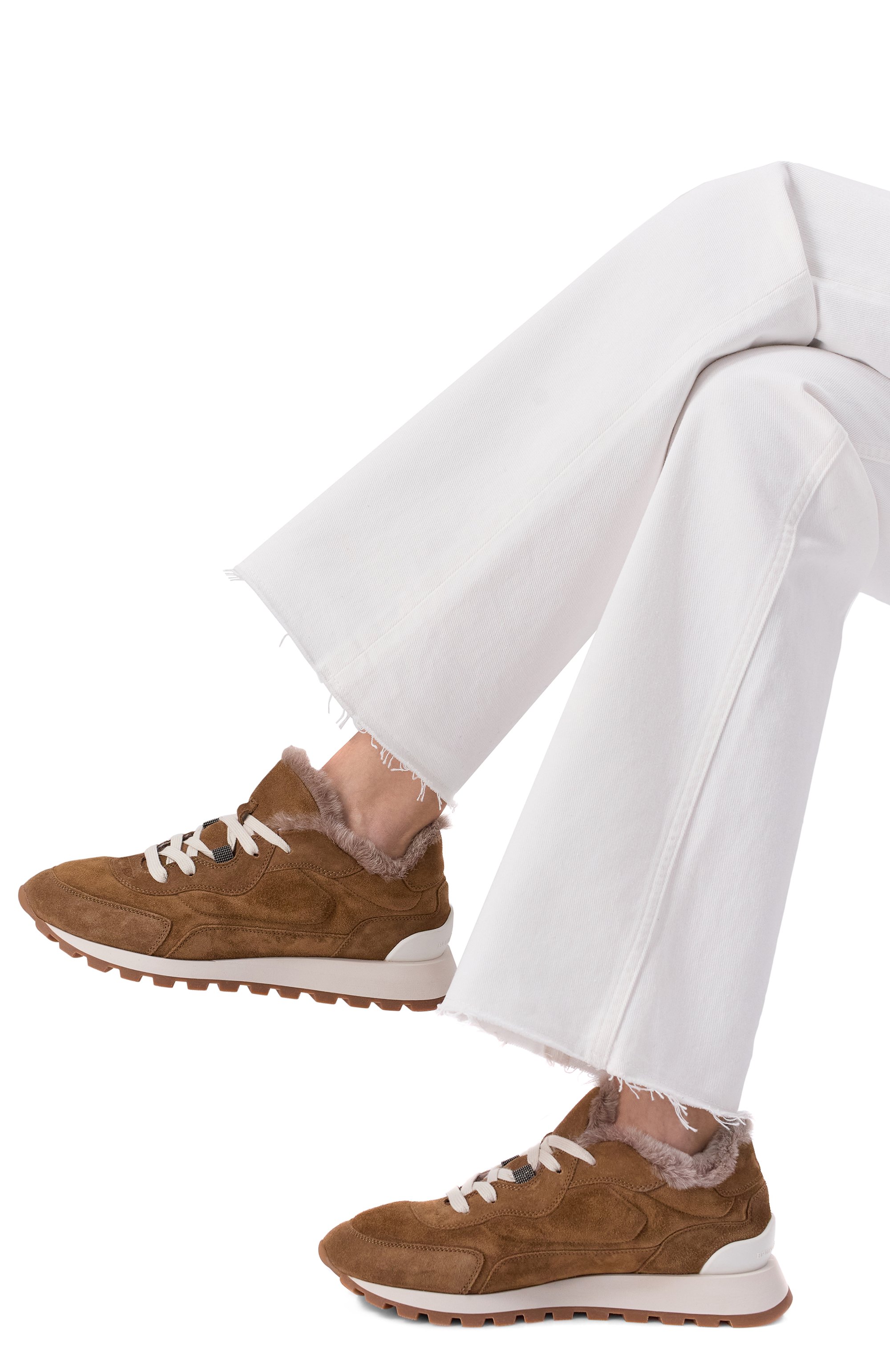 Замшевые кроссовки BRUNELLO CUCINELLI, арт. MZSFG3092, фото 2