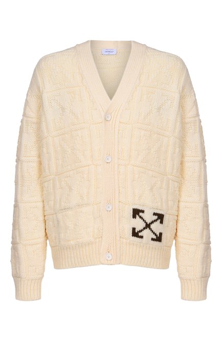 Мужской шерстяной кардиган OFF-WHITE, арт. 0MHB02LF25KNI001