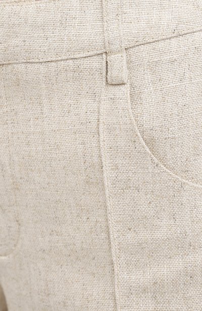Шорты из вискозы и льна JACQUEMUS бежевого цвета по цене 28300 руб., арт. 203PA07/124140, фото 5 Шорты из вискозы и льна JACQUEMUS, арт. 203PA07/124140, фото 5