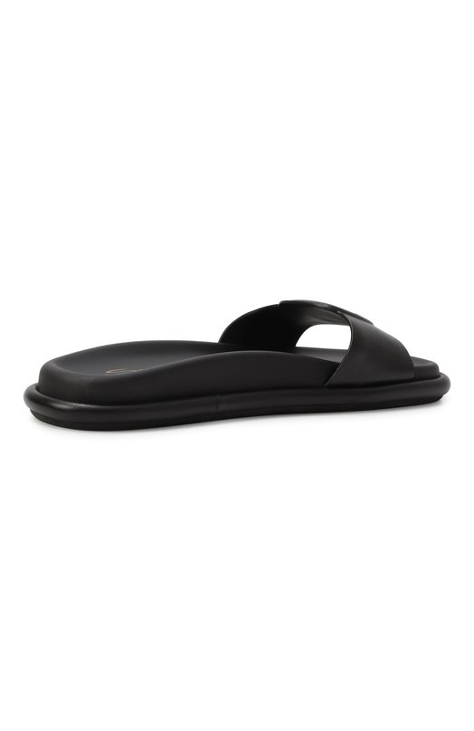 Кожаные шлепанцы Santoni WHXG71409G0MTKED Чёрный  WHXG71409G0MTKED Фото 5