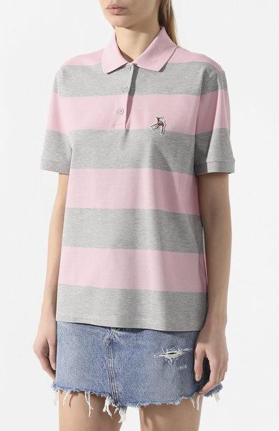 Хлопковое поло BURBERRY, арт. 8029623, фото 3