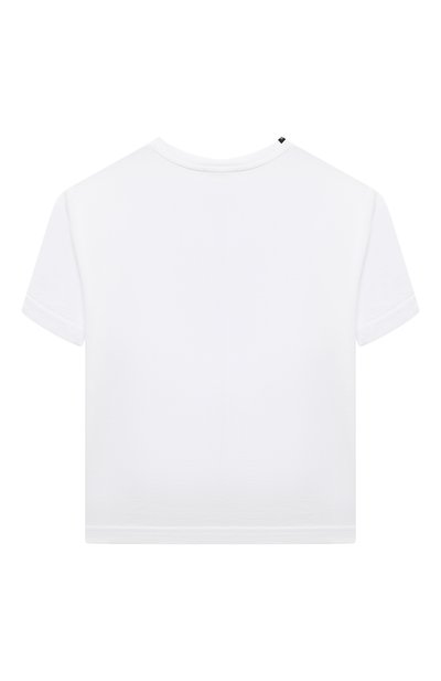Хлопковая футболка DOLCE & GABBANA белого цвета по цене 15750 руб., арт. L4JTEY/G7L6P/2-6, фото 2 Хлопковая футболка DOLCE & GABBANA, арт. L4JTEY/G7L6P/2-6, фото 2