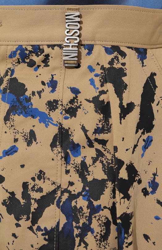 Хлопковые шорты Moschino Бежевый, фото 5