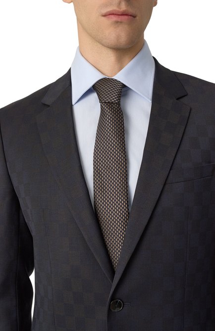 Мужской шелковый галстук DOLCE & GABBANA черного цвета, арт. GT149E/G0JYQ | Фото 2 (Нос: Не проставлено; Материал: Текстиль, Шелк; Материал сплава: Проставлено)