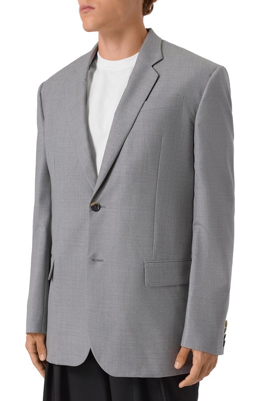 Шерстяной пиджак Moschino A0503/5238 Серый  A0503/5238 Фото 5