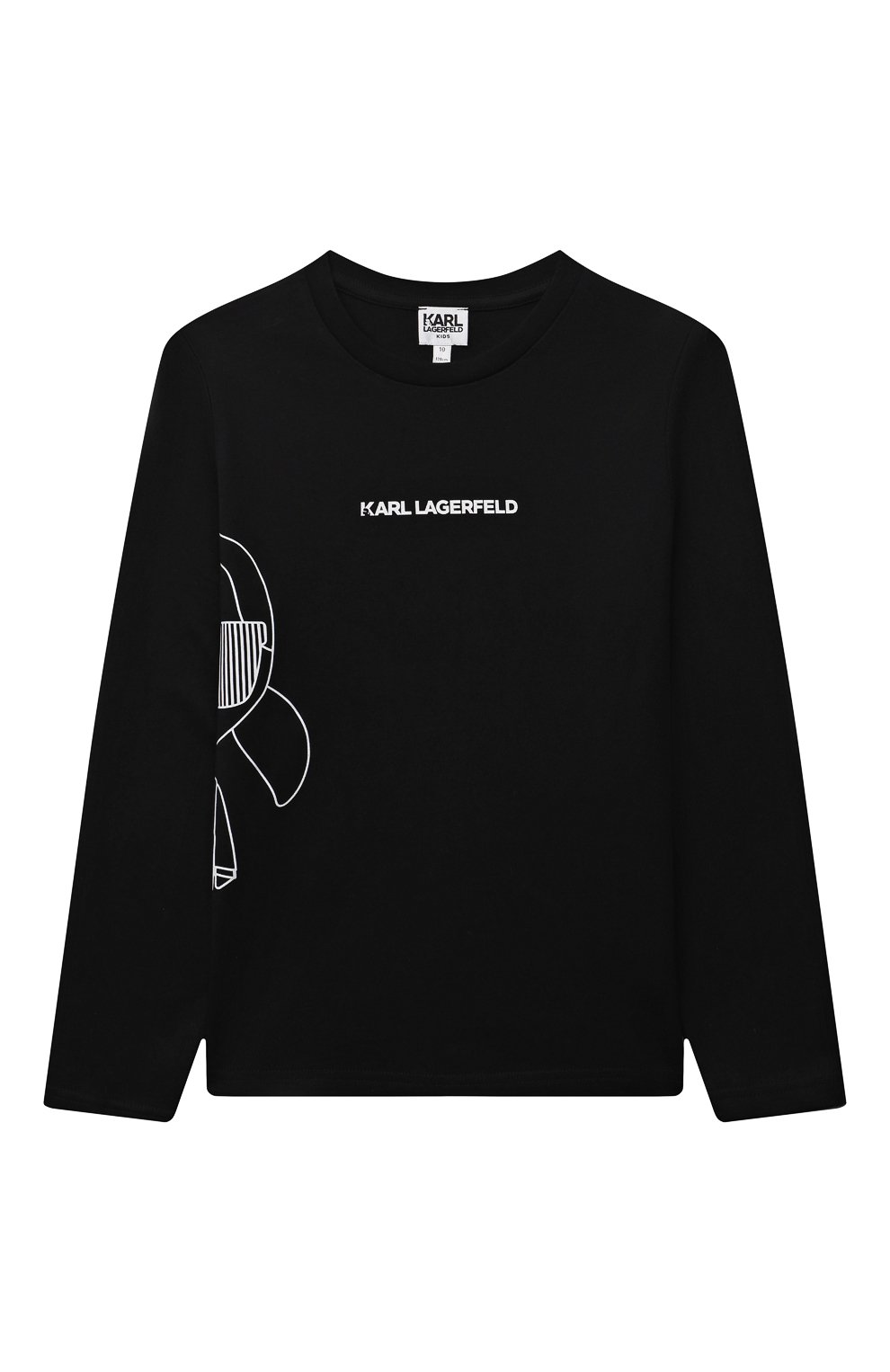 Хлопковый лонгслив KARL LAGERFELD KIDS, арт. Z25306, фото 1