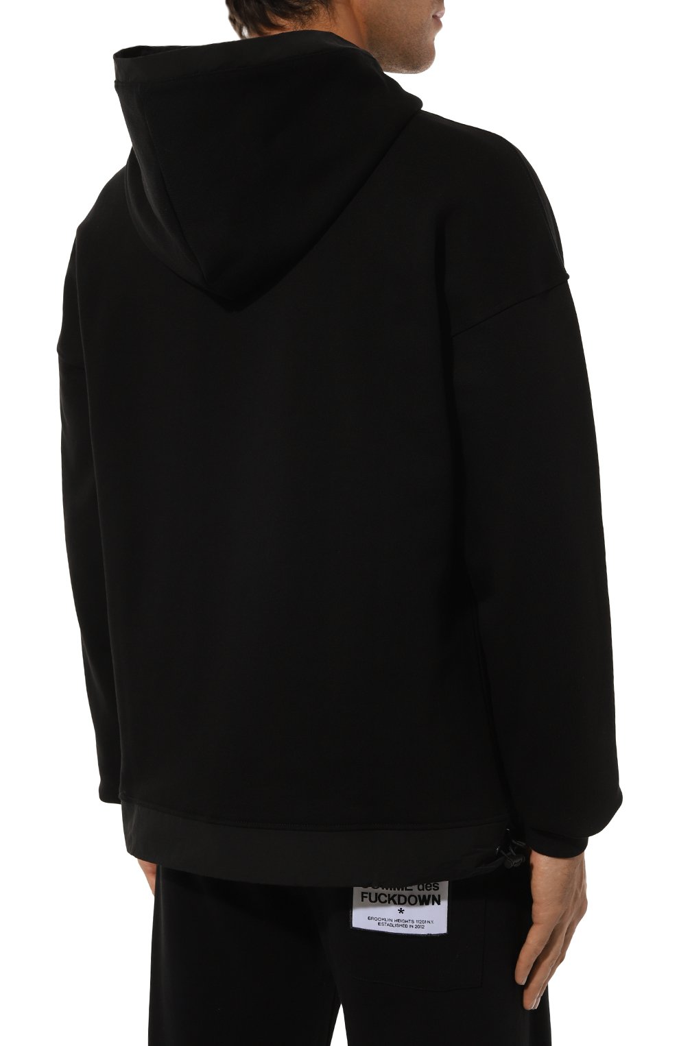 Хлопковое худи COMME DES FUCKDOWN черного цвета по цене 14050 руб., арт. CFABM01408, фото 4 Хлопковое худи COMME DES FUCKDOWN, арт. CFABM01408, фото 4