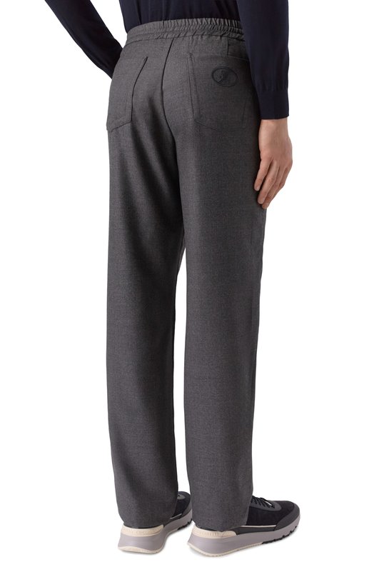 Шерстяные брюки Zilli CP201CM0201VLXS00 Серый  CP201CM0201VLXS00 Фото 4