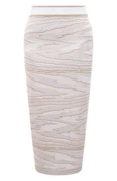 Женская юбка из вискозы MISSONI золотого цвета, арт. WH1E/BK027P | Фото 1 (Длина Ж (юбки, платья, шорты): Миди; Материал внешний: Вискоза; Драгоценные камни: Проставлено; Материал сплава: Проставлено; Стили: Кэжуэл; Женское Кросс-КТ: Юбка-одежда, Юбка-карандаш; Кросс-КТ: Трикотаж)