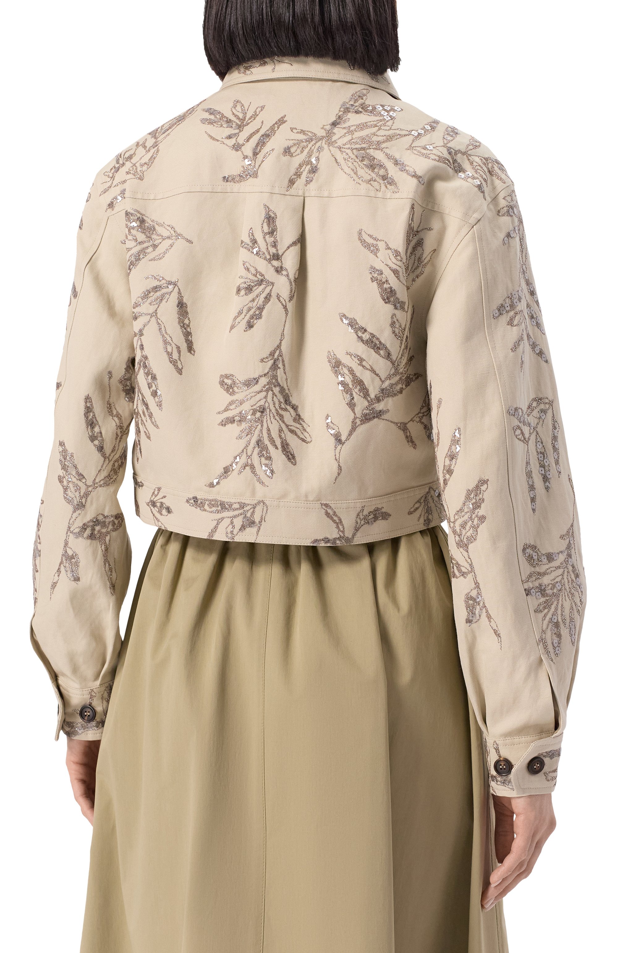 Куртка с отделкой пайетками BRUNELLO CUCINELLI, арт. MH544HH606, фото 4