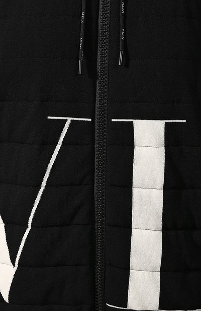 Куртка из смеси вискозы и шерсти VALENTINO черного цвета по цене 347500 руб., арт. SB3KE00A4VB, фото 5 Куртка из смеси вискозы и шерсти VALENTINO, арт. SB3KE00A4VB, фото 5