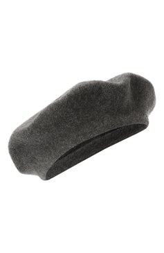 Женский шерстяной берет MAISON MARGIELA серого цвета, арт. S50TC0075/M13115 | Фото 1 (Материал: Шерсть, Текстиль; Нос: Не проставлено)